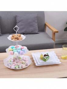 多层欧式甜点托盘、蛋糕架、甜品展示架 - 白色1PC - 查看 6