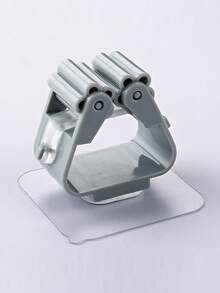 3个免打孔壁挂式强力拖把挂钩，多功能强力收纳夹，适用于浴室工具，最大承重3000克/6.6磅，拖把夹，拖把架，便捷的浴室配件，清洁配件，适合放置拖把、扫帚和清洁工具 - 彩色 - 查看 6