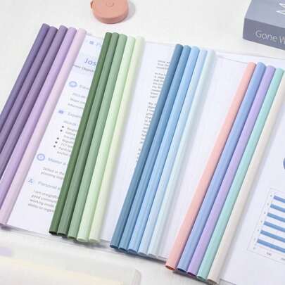 10个装透明报告封套，带滑动条，适用于A4和Letter尺寸纸张的项目文件夹，简历文件夹演示活页夹，适用于学校和商务场合，A4尺寸演示文件夹活页夹，返校季，学习用品