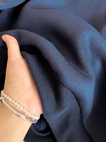 Sparklyn 少女休闲豹纹保暖针织帽，适合上学和日常穿着 - 藏蓝色 - 查看 3