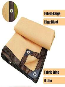 Beige Shading Net PE Plastic UV Protection Plant Shed Outdoor Sunshade Mesh Sunscreen Fabric Sunshade 90% Shading Rate