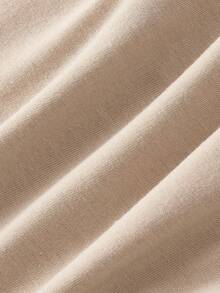 ROMWE Grunge Punk Y2K 坏女孩朋克钢琴音符元素印花女士吊带背心 - 卡其色 - 查看 4