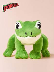 POKOJA LAND Colgantes de peluche realistas en forma de rana verde y zanahoria naranja, regalos de decoración de fiesta - Verde - Ver 4