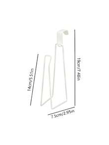 1PC No Drilling Wall Mounted Bathroom Kitchen Toilet Paper Holder Dispenser Roll Towel Rack Storage Organizer Shelf Shoe Drying Rack For Home Hotel Dorm Room Organization - Multicolor - View 5