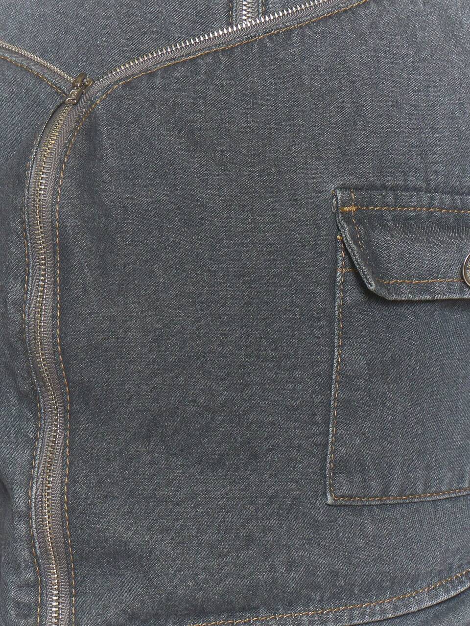 Zip Through Asymmetric Layered Panel Detail Denim Bomber Jacket Fall Autumn Winter Streetwear Cool Night Out Everyday Sexy Onyx Chic Spring Summer