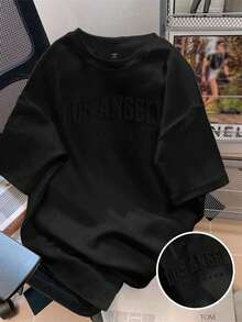 Claim Dot Bộ 3 áo thun nam cổ tròn tay ngắn in chữ 3D, màu đen, trắng, kaki, đa năng, thích hợp mặc hàng ngày - Nhiều màu - Xem 6