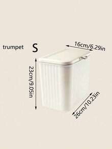 1 件悬挂式垃圾桶，带盖小型垃圾桶，适用于厨房橱柜门或水槽，带盖浴室垃圾桶，食物垃圾桶，堆肥桶，后挂钩式