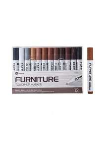 قلم إصلاح الأثاث، قطعة واحدة، لإصلاح الخدوش والتجاويف في الخزانات الخشبية والأرضيات، طقم إصلاح الخدوش، قلم لإصلاح المواد المركبة (قد يتم شحن أنماط أو مواضع أو شعارات عشوائية ولا تؤثر على الاستخدام)، أدوات للرجال - متعدد الألوان - مشاهدة 10