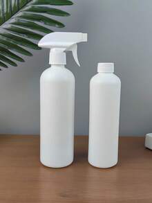 500ml/16.9oz Professional Refillable Spray Bottle - Salon-Grade Heavy Duty Mist Dispenser For Hair Styling, Home Cleaning & Garden Plants | Leak-Proof Adjustable Nozzle (3 Spray Modes) - White - View 2