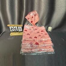 50个粉色可爱情人节塑料T恤袋，粉色散装塑料袋，粉色可爱爱心塑料袋，珠宝包装袋，感谢袋，购物袋，外带袋，外卖袋，超市包装袋，手提包汽车垃圾袋，包装袋，商品袋 - 彩色 - 查看 3