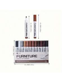 قلم إصلاح الأثاث، قطعة واحدة، لإصلاح الخدوش والتجاويف في الخزانات الخشبية والأرضيات، طقم إصلاح الخدوش، قلم لإصلاح المواد المركبة (قد يتم شحن أنماط أو مواضع أو شعارات عشوائية ولا تؤثر على الاستخدام)، أدوات للرجال - متعدد الألوان - مشاهدة 5