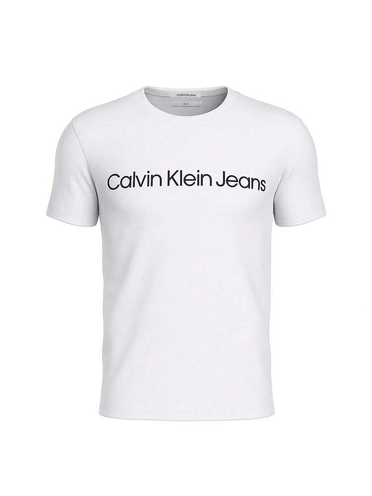 Calvin Klein Men's T-Shirts Bright White - White - View 4