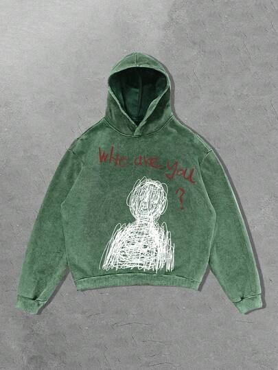 Street Life Black Snowflake Print Hooded Sweatshirt For Men, Pocket-Free