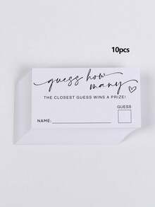 100/50/30 PCS How Many Game Cards Shower Games Bridal Shower Birthday Game,Minimalist Bridal Shower Game,Wedding Shower Games,Bachelorette Party Night,Bridal Shower Games Ideas - White - View 14