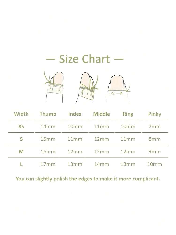 ROMWE Anime 10 件 Y2K 可爱心形、星星、蝴蝶结、翅膀美甲贴纸（带胶带） - 黑粉 - 查看 4