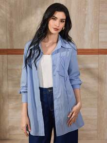 Modelyn Fashionable 3D Floral Casual Women Blouse