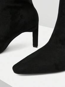 MOTF PREMIUM WOMEN'S FASHION POINTED TOE KNEE-HIGH BOOTS FOR CHRISTMAS - Black - View 10