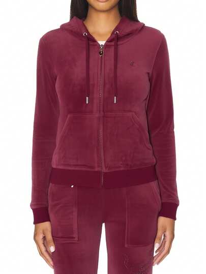 Juicy Couture Women's Full Zip Sweatshirt Red