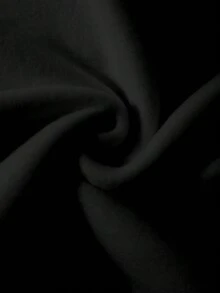 Resyla 女士休闲骑士刺绣圆领长袖运动衫，百搭上衣 - 黑色 - 查看 4