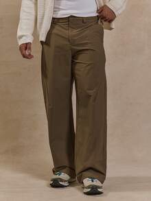 Musero Weite Hose mit technischen Gürtelschlaufen-Details, Sommer Frühling Urlaub