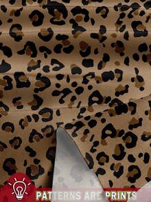 Conjunto de 2 piezas con estampado de leopardo y corazón para mujer talla grande, conjunto casual de vacaciones, primavera/verano - Multicolor - Ver 3