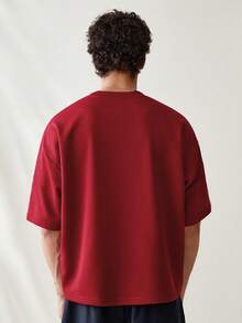 SWAVVY Áo phông Giáng sinh Áo phông thường ngày nam Áo phông ngày lễ - Đỏ - Xem 4