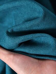 Rusticease 女士休闲纯色立领长裙 - 湖藍色 - 查看 8