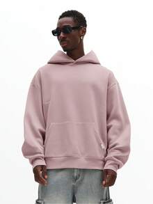 SUMWON 印花连帽套头衫，背面印有皇冠图案 - 淺粉色 - 查看 7