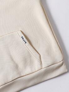 Genkimix Kids Tween Boys' Casual Solid Color Loose Fit Sweatshirt