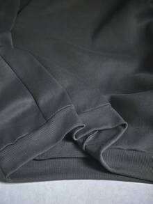 Driftmere 男士户外风景艺术森林露营元素印花长袖休闲抓绒连帽衫，秋冬季，户外图案 - 深灰色 - 查看 8