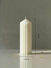 Cirelle 8 estilos de velas aromáticas grandes con diseño geométrico abstracto blanco para boda, yoga, meditación, decoración del hogar, relajación, purificación del aire, regalo de cumpleaños y vacaciones - Blanco - Ver 15