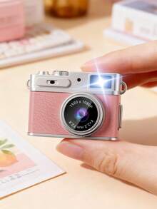 Teckwe 迷你钥匙扣相机，1080P便携式数码相机，摄影口袋摄像机，旅行录像，生日圣诞礼物，时尚配饰