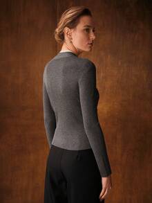 MOTF PREMIUM ELEGANT & VERSATILE SOFT V-NECK SWEATER