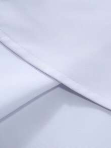 Manfinity Mode Men's Business Casual Contrast Color Button Long Sleeve Shirt, Formal - White - View 8