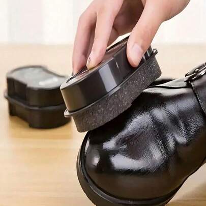1pc All-In-One Shoe Shine Sponge, Suitable For Cleaning, Maintenance Of Leather Shoes And Bags