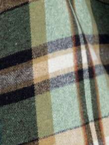 SHEIN Clasi Áo khoác len không tay kẻ caro thanh lịch cỡ lớn cho nữ, áo khoác công sở thời trang cho mùa thu/đông - Nhiều màu - Xem 3