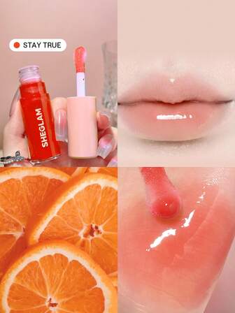 Jelly Wow GetöNtes LippenöL – Stay True, Feuchtigkeitsspendender Lipgloss, HochgläNzender, GläNzender Glow, Nicht Klebende Lippenpflege, Feuchtigkeitsspendende Schlafmaske, Lippen-Make-Up Marke SchöNheit Make-Up Kosmetik FüR Damen MäDchen Perfekt FüR Herbst Winter Ideal FüR Y2K Schick Mode Geeignet FüR Geburtstag Weihnachten PräSent Party Fertig Beste Farbe