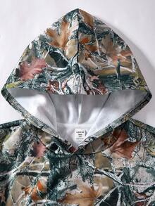 Bolty 青少年/男童休闲日常百搭舒适印花套头卫衣，宽松迷彩卫衣带口袋，男童迷彩卫衣，男童迷彩卫衣 - 彩色 - 查看 3