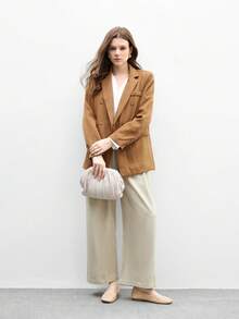 CUCCOO BIZCHIC 1 Đôi giày bệt đơn giản, thanh lịch và thoải mái cho nữ, được làm từ chất liệu PU mềm mại cao cấp, thiết kế đế bệt dễ xỏ vào, thuận tiện khi đi làm và đi công tác, không gây mỏi chân - Màu be - Xem 6