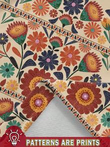 Travachic 女士休闲热带花卉印花中腰宽松短裤，适合女士夏季、度假女士、适合度假、下午茶、婚礼季节、海滩巡游度假、城市公路旅行度假、波西米亚风度假、音乐节、沙滩装、复活节、女士海滩、女士优雅短裤、居家女士、音乐会女士、热带度假女士、假日、波西米亚风、适合春夏和秋季 - 彩色 - 查看 3