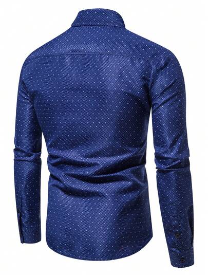 Guys Argyle Print Shirt