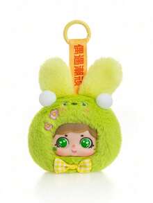 POKOJA LAND 8厘米可爱粉彩乙烯基脸部毛绒挂件 - 精美迷你收藏艺术品，适合女性，可爱包包夹钥匙扣钱包装饰，送给闺蜜/女友的独特生日礼物，无填充物（柔软毛绒桌面摆件） - 彩色 - 查看 12