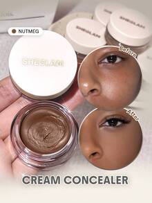 SHEGLAM Corrector En Crema Rapid Retouch-Nuez Moscada Corrector En Crema Rapid Retouch-Nuez Moscada Corrector En Crema De Cobertura Total Corrector Iluminador/Aclarante De Larga DuracióN Corrector De Cobertura Total/Alta Corrector Hidratante Ligero Durante Todo El DíA Marca Belleza Maquillaje Maquullaje CosméTica Para Mujeres NiñAs Perfecto Para Invierno Primavera Ideal Para Y2K Elegante Moda Adecuado Para CumpleañOs Regalo Fiesta Listo Mejor Color - Nutmeg - Ver 1