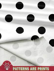 Siren Gaze Women's Casual Polka Dot Pattern Elegant Oblique Shoulder Ruched Cropped Top, Suitable For Summer, Suitable For Daily Wear One Shoulder Crop Top Summer Crop Top Women Crop Top Polka Dot Crop Top Cute Crop Top - Black and White - View 3