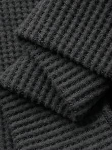 FRIFUL 女士纯色圆领纽扣前襟落肩长袖宽松休闲套头卫衣，秋冬款 - 淺灰色 - 查看 8