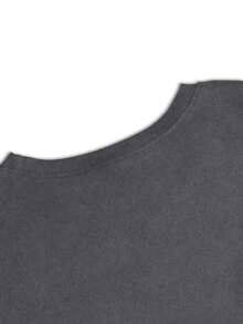 Playera camiseta gráfica dama mujer manga larga cuello redondo básica cómoda fresca ligera moderna juvenil casual urbana suave frío estampado california los angeles letras ciudad america - Gris Oscuro - Ver 2