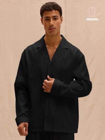 Musero 男士简约西装外套翻领衬衫春夏度假复活节时尚