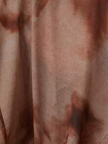 GENKIRA New Arrival Spring/Summer Floral Chiffon Print Multi-Layer Sexy Flared Dress - Orange - View 7
