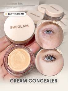 SHEGLAM Rapid Retouch 奶油遮瑕膏 Rapid Retouch 奶油遮瑕膏 Full Cover 奶油遮瑕膏 持久提亮/亮白 全面覆蓋/高覆蓋 遮瑕膏 輕盈全天保濕遮瑕膏 品牌 美容 化妝 化妝品 適合女性與女孩 完美搭配夏季春季 Y2K 時尚 流行 生日 母親節禮物 假期 派對準備就緒 最佳顏色 - Buttercream - 查看 1