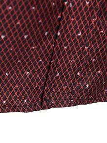 Manfinity Mode 男士商务通勤菱形图案长袖衬衫